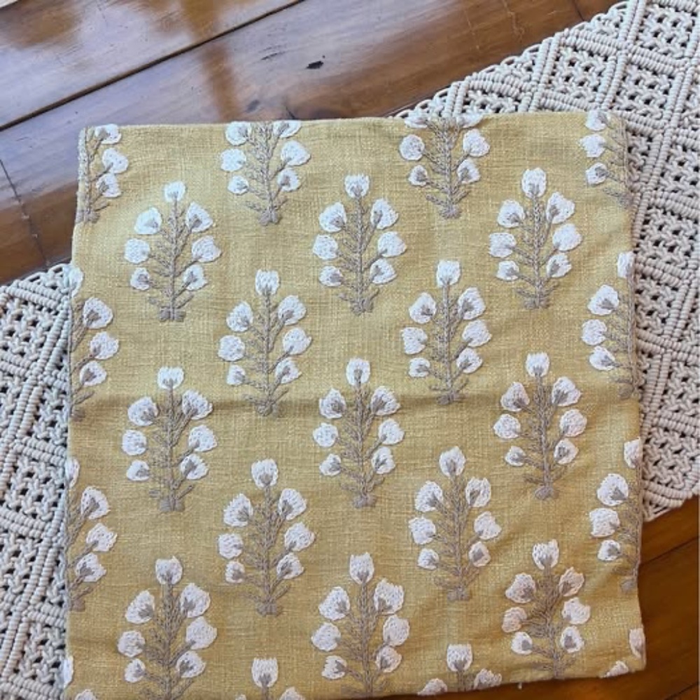 Pottery Barn "INYO" Embroidered Pillow Covers